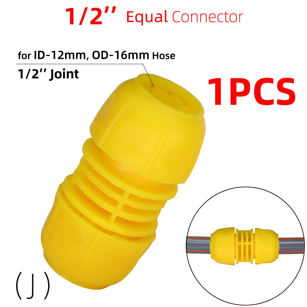 Garden Hose Quick Connector 1/2'' 3/4'' 1'' 1.2'' Repair Leaky Water Pipe Tool Fitting Adapter Watering Irrigation Tubing Joint