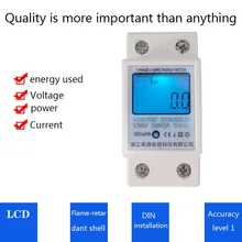 

Digital Intelligent LCD Electric Energy Meter With Backlight 5(80)A AC 230V/50HZ LCD 6 Seconds Automatic Rotation Display