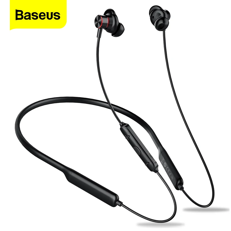 Наушники Baseus S12 с шейным ремешком Bluetooth наушники для телефона 5 0 беспроводные