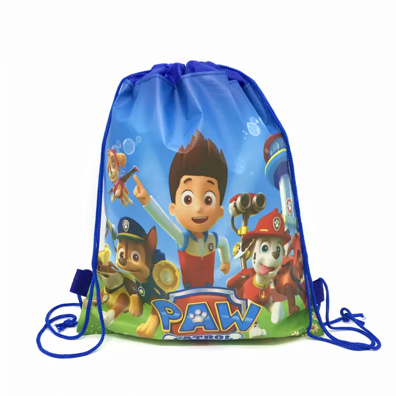 1pc Disney Frozen Cars Cartoon Non-woven Fabrics Portable Drawstring Backpack Storage Clothes Boys Girls likes Shopping Bag 
