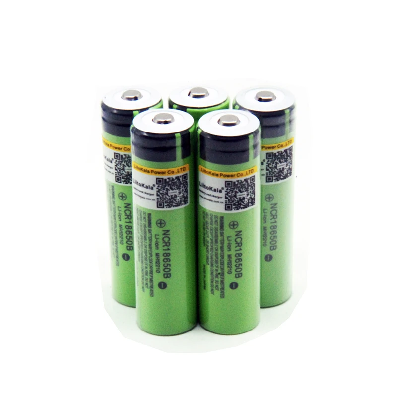 

2018 3PCS LiitoKala 100% Original 3.7V NCR 18650B 3400 3400mAh Rechargeable Batteries For Power Bank for Flashlight