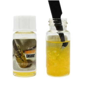 

Professional Eyelashes Tweezers Cleaner with Glue Remover Liquid and Sponge Ball Eyelash Extension Tweezers Cleaning Tools