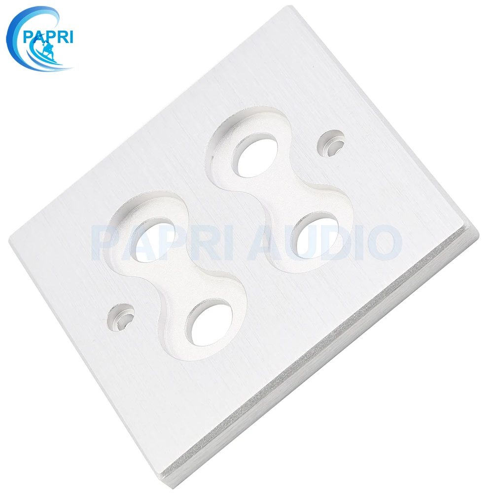 

PAPRI Solid Full Aluminum CNC 4 Holes 2/5/6/ 8 Holes Speaker Binding Post RCA Jack Wall Plate Board Hifi Audio
