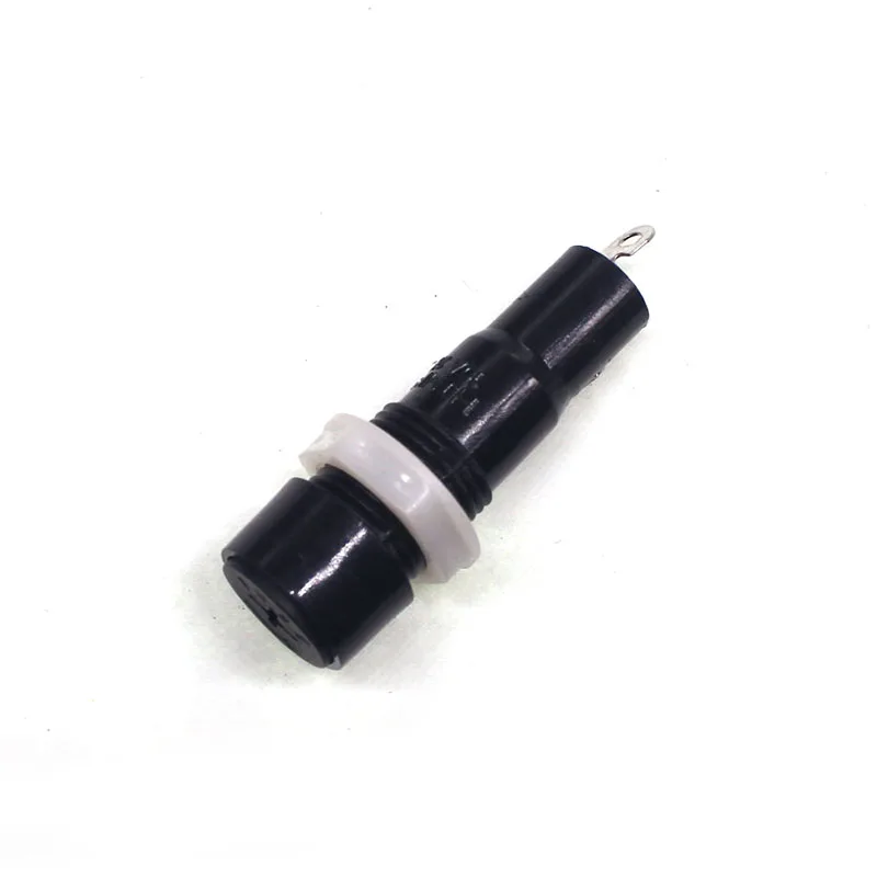 5 pcs/lot MF527 Black 5*20 cross Fuse Holder Connectors Insurance Socket Copper Wire Circuit Breakers