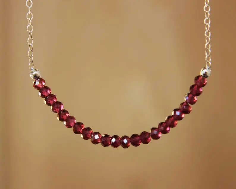 Larimar Necklace Natural Dominican Larimar Beaded Necklace Genuine Larimar Jewelry - Image 5