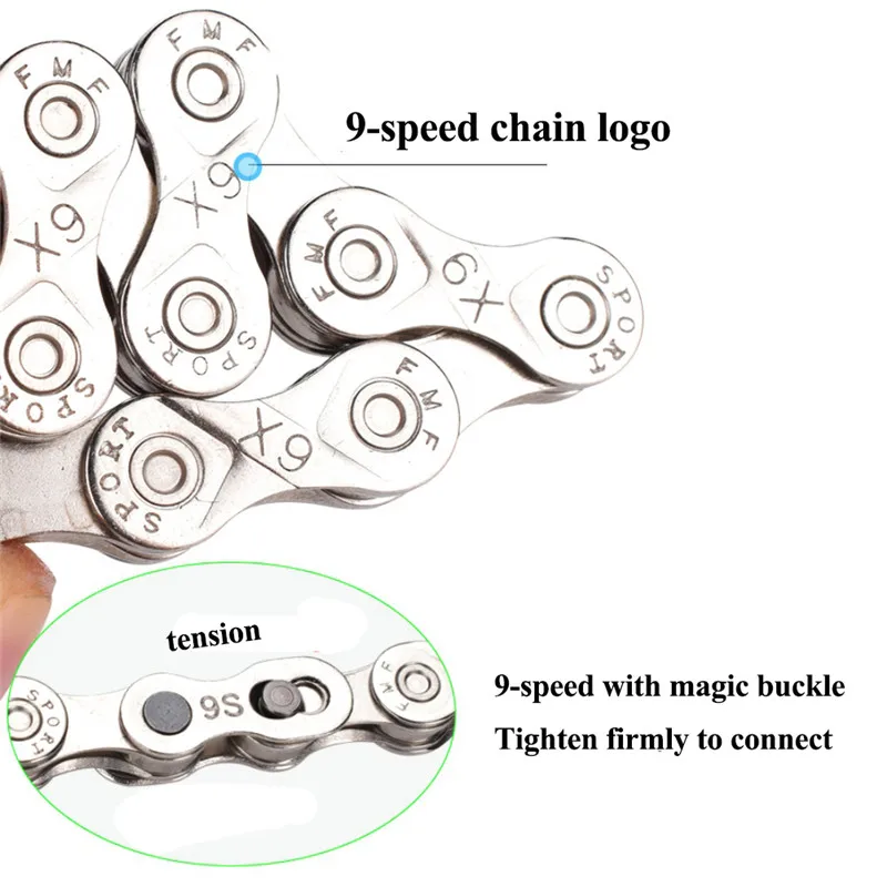 Инструмент для демонтажа цепи велосипеда(для 6/7/8 Скорость MTB горный велосипед Гибридный антикоррозионные 116 ссылки прочный Сталь
