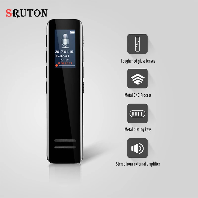 

New 32GB Professional Digital Audio Recorder Speaker Digital Voice Recorder Play Sound Rechargeable Mini Digital Voice Recorder