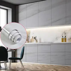 Renovation Marble Waterproof DIY Wall Sticker PVC Self-adhesive Wallpapers Kitchen Cabinet Home Decorative Sticky Paper Decals