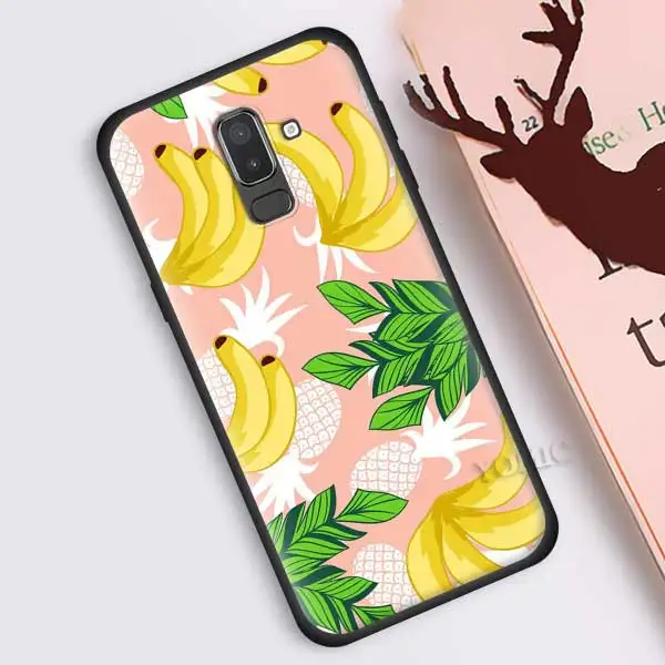 Чехол для samsung Galaxy J8 J6 J4 A6 A7 A8 A9 Plus M10 M20 M30 S M40 силиконовый черный - Цвет: B03
