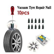 

10pcs Larger Car Tires Tyre Repair Nail for Car Motorcycle Vacuum Tyre Repair Rubber Nails Self-Tire Repair Nail Tire Repair Too