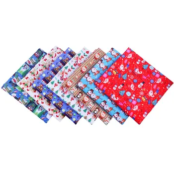 

50*140CM Christmas pattern Polyester cotton Fabric Patchwor Printed for Tissue Kids Home Textile for Sewing Doll Dress Curtain