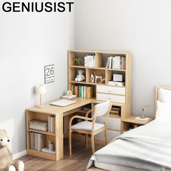 

Study Computer Tavolo Mesa Escritorio Office Lap Bed Tray Standing Desk Tablo Laptop Stand Bedside Table With Bookshelf