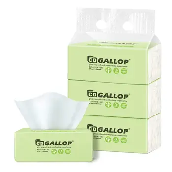 

3pcs Ultra Soft Facial Tissues Paper 3-layer Skin Softening Household Paper