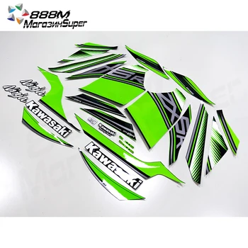 

New Motorcycle Sticker For Kawasaki Ninja ZX6R ZX-6R 6R Racing Team KRT 2013 2014 2015 2016 2017 2018 Stickers Fairing Decals