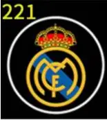 2PCS Welcome Logo Light For Liga BBVA Team La Liga Spanish League Team NBA team Logo Led Car Door - Испускаемый цвет: FOR Real Madrid