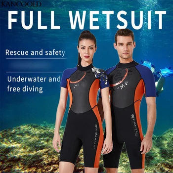 

KANCOOLD Wetsuit Couple Women's Keep Warm Sunscreen Swimming,Surfing And Snorkeling Diving Coverall Suit