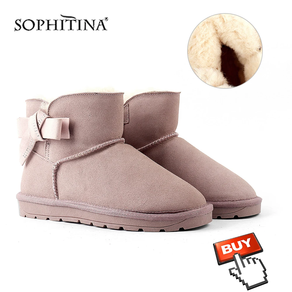 SOPHITINA/удобные сапоги на квадратном каблуке; теплые модные дизайнерские замшевые сапоги ручной работы с круглым носком и цветочным узором; новые женские сапоги; PC209
