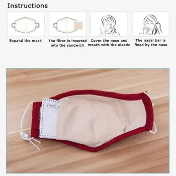 

5 Layers PM2.5 Activated Carbon Dust Proof Mouth Mask Filter Inner Pads for Kids