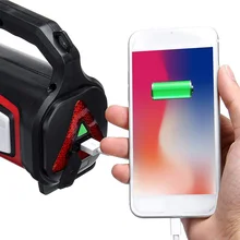 Usb зарядка светодиодный рабочий светильник фонарь 5000 мАч батарея Точечный светильник ручная Лампа Кемпинг Фонарь поисковый светильник для пеших прогулок охоты 1 шт. S25