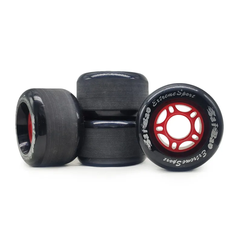 롱보드 드리프트보드용 스케이트보드 휠, 큰 피쉬보드용, 70x42mm, 70mm, 42mm, 로드 큰 물고기 80A, PU 608 베어링, 4 PCs/로트