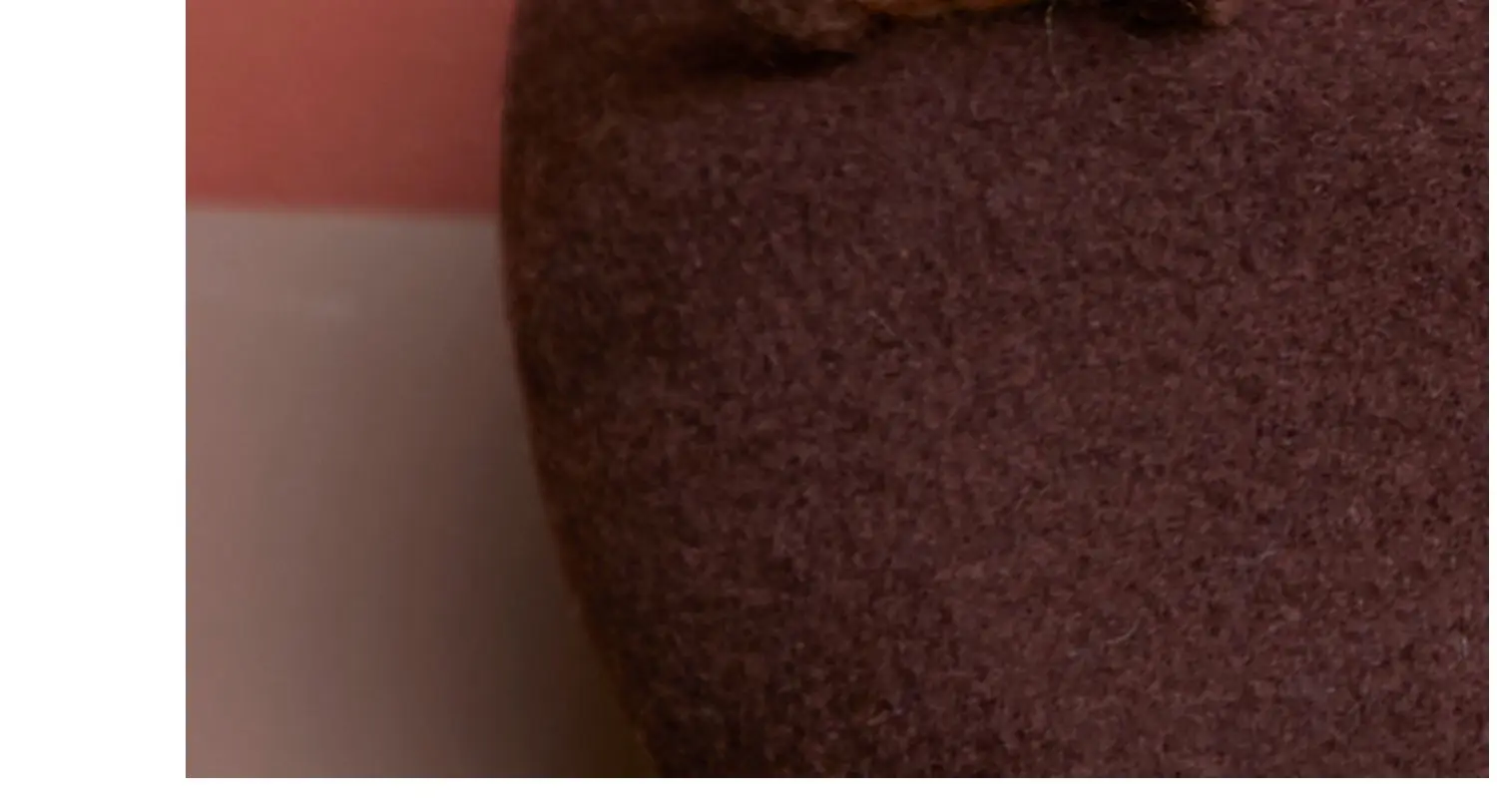 Teddy Bear ear Duobei Lei wool felt hat handmade small brown bear hat female autumn and winter Korean Japanese