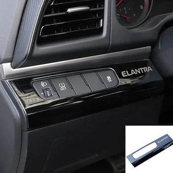 

Car Fog Lights Switch Cover Trim Interior Frame Decoration Stickers For Hyundai Elantra 2016 2017 2018 2019 2020 accessories