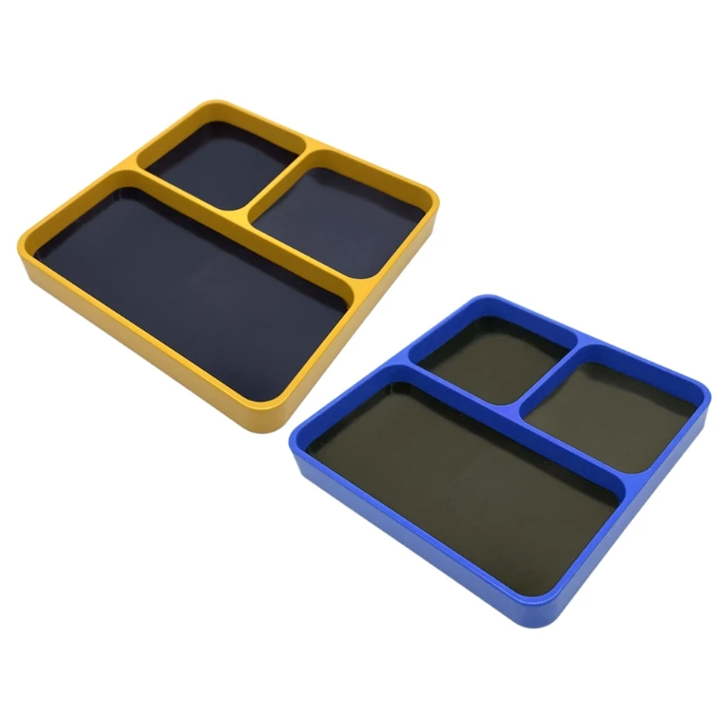 Metal Magnet Screws Tray for DIY Handyman Worker Durable Lightweight Portable leather tool bag