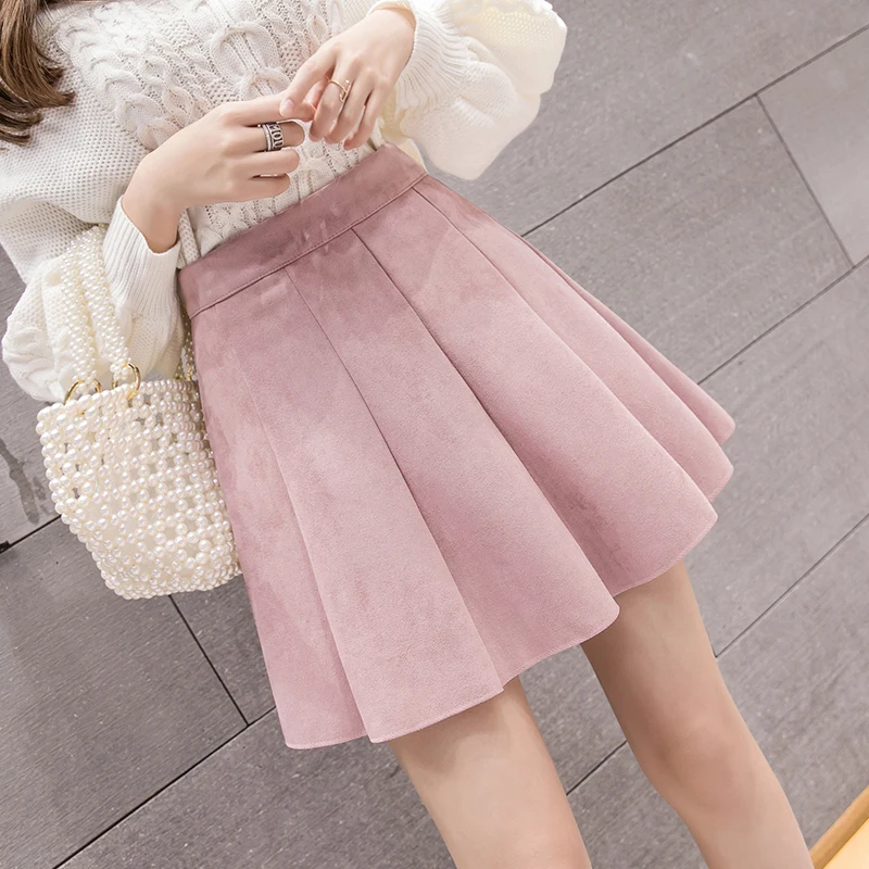 Осень-зима; вязанная зимняя одежда; комплект со свитером; сочетающаяся с А-образной юбкой; Утепленная зимняя одежда