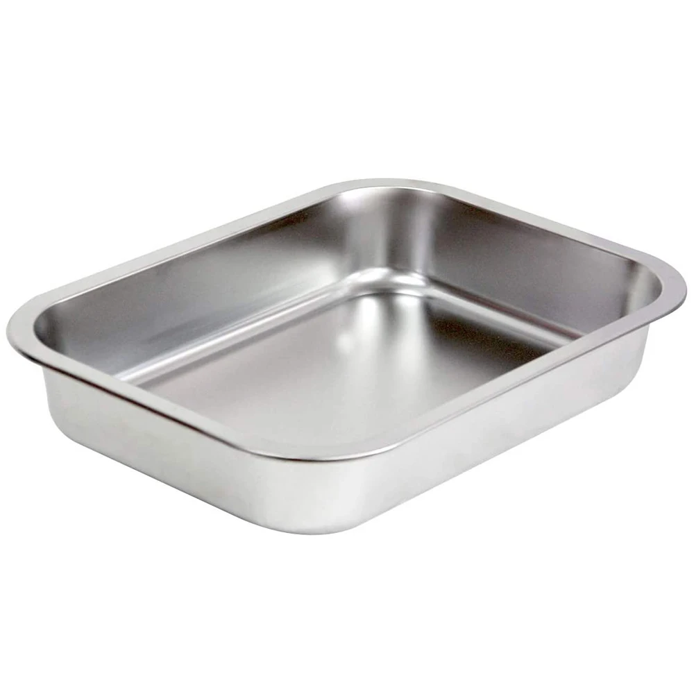 Teglia Da Forno Rettangolare In Acciaio Inox Con Griglia - 35 Cm, Perfetta Per Arrosti E Lasagne - Foto 12