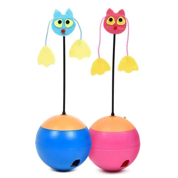 

Pleasant electric tumbler while playing and eating pet cat toy to send catnip multi-function laser interactive toy