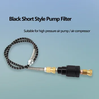 

PCP Paintball Airforce 50cm Pressure Hose 300bar 4500psi Hand Pump Filter Quick Coupler M10x1 Water-Oil Separator Air Filtering