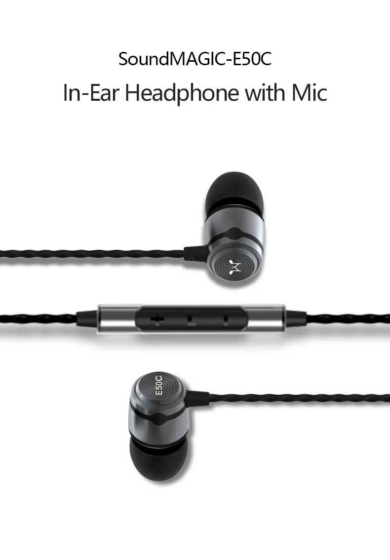 Soundmagic e50c em fones de ouvido com