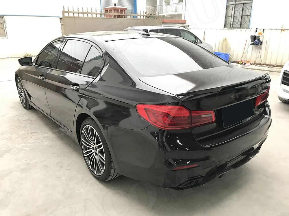 Задний спойлер из углеродного волокна для BMW 5 серии G30 F90 M5 Sedan 530i 540i, спойлер-, крылья утки для автомобиля