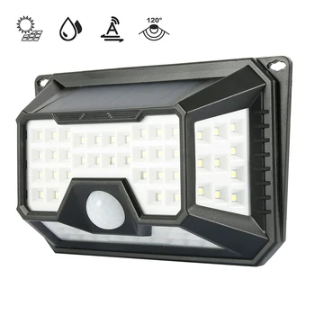 

66LED Outdoor Solar Lights Motion Sensor Wall Light 3 Modes Waterproof IP65 Garden Yard Security Solar Power Street Light