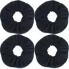Ultra Soft Microfiber Hair Drying Scrunchies for Frizz Free, Heatless Hair Drying,  Large Thick Ponytail Holder,4 Pack 1
