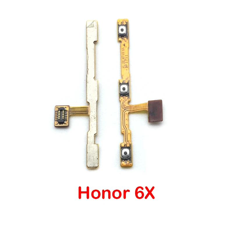 Для huawei honor 4C Pro 7S 6X 7X/6 7 plus/8 9 lite/honor 10/P Smart power On Off Key громкость вверх-вниз гибкий кабель боковой кнопки кабель - Цвет: Honor 6X