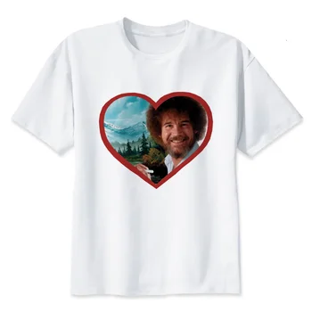 

bob ross New t-shirt men/boy brand t shirt casual sexy Hip Hop tops Tee shirt Harajuku Camisetas hombre Fashion