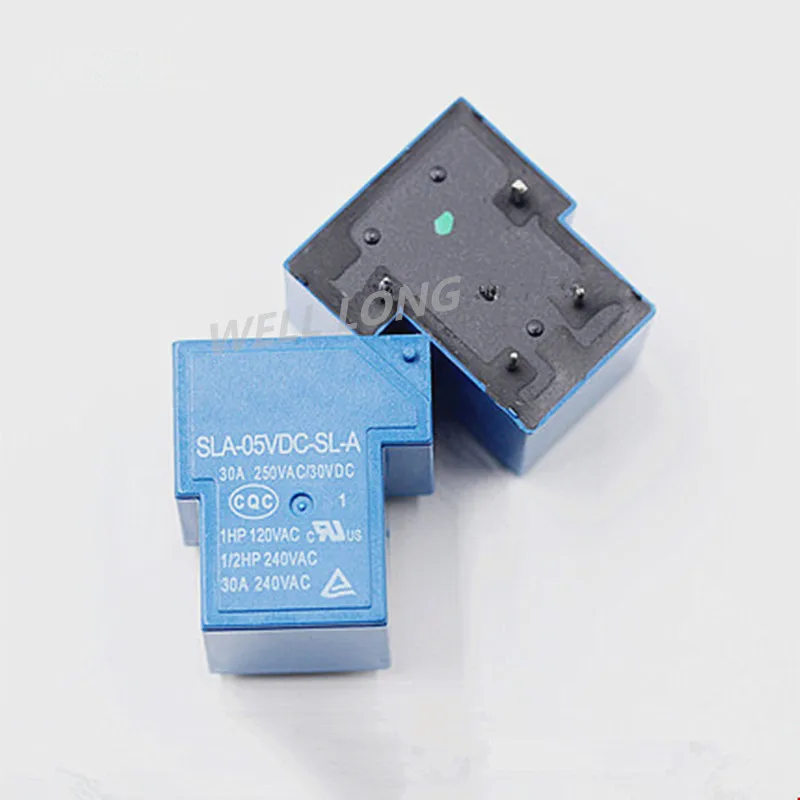 100 шт. T90 катушки реле 05VDC 30A 250VAC 4 pin SLA-05VDC-SL-A PCB Тип