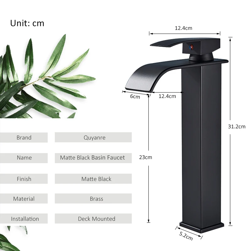 Waterfall Basin Faucet Bathroom Sink Water Tap Single Handle Hot Cold Water Mixer Tap Bathroom Torneiras Crane basin faucet bathroom faucet