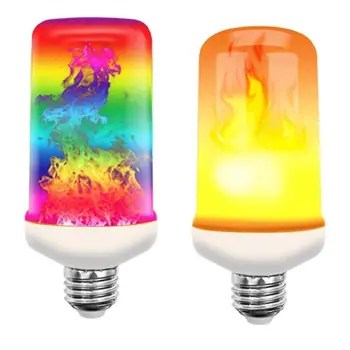 

E27 LED Flame Bulb LED Dynamic Flame Effect Fire Light Bulbs Corn Bulb Creative Flickering Emulation Decor LED Lamp Lighting
