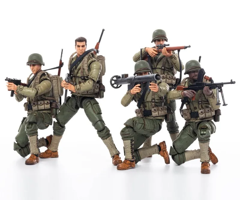 Экшн-фигурки JOYTOY JT0708 армии Второй мировой войны США 1/18 набор 5 | Игрушки и хобби
