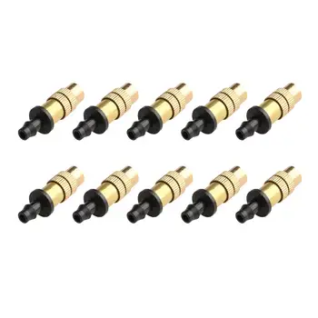 

10pcs Adjustable Spray Nozzle Cooling And Dust Removal Gardening Irrigation Joint to Connect 4/7 Capillary Mister Spraying