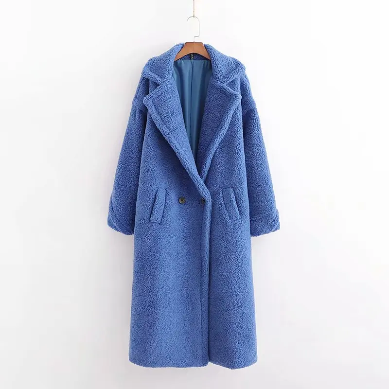 WT264 Европейский дизайн, теплое флисовое пальто средней длины, яркие зимние пальто, подходящие ко всем курткам, верхняя одежда