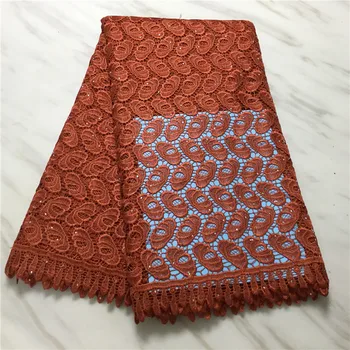 

Embroidery Guipure Lace Cord Lace Fabric African Lace Fabric with Stones High Quality Nigeria Lace for Sewing