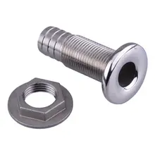 1* Нержавеющая сталь 1/" Морская яхта лодка через корпус сливной соединитель труб