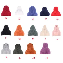 Мягкая теплая вязаная шапка, осенне-зимняя женская шапка, модный шикарный вязаный мешковатый зимний головной убор, шапка унисекс большого размера