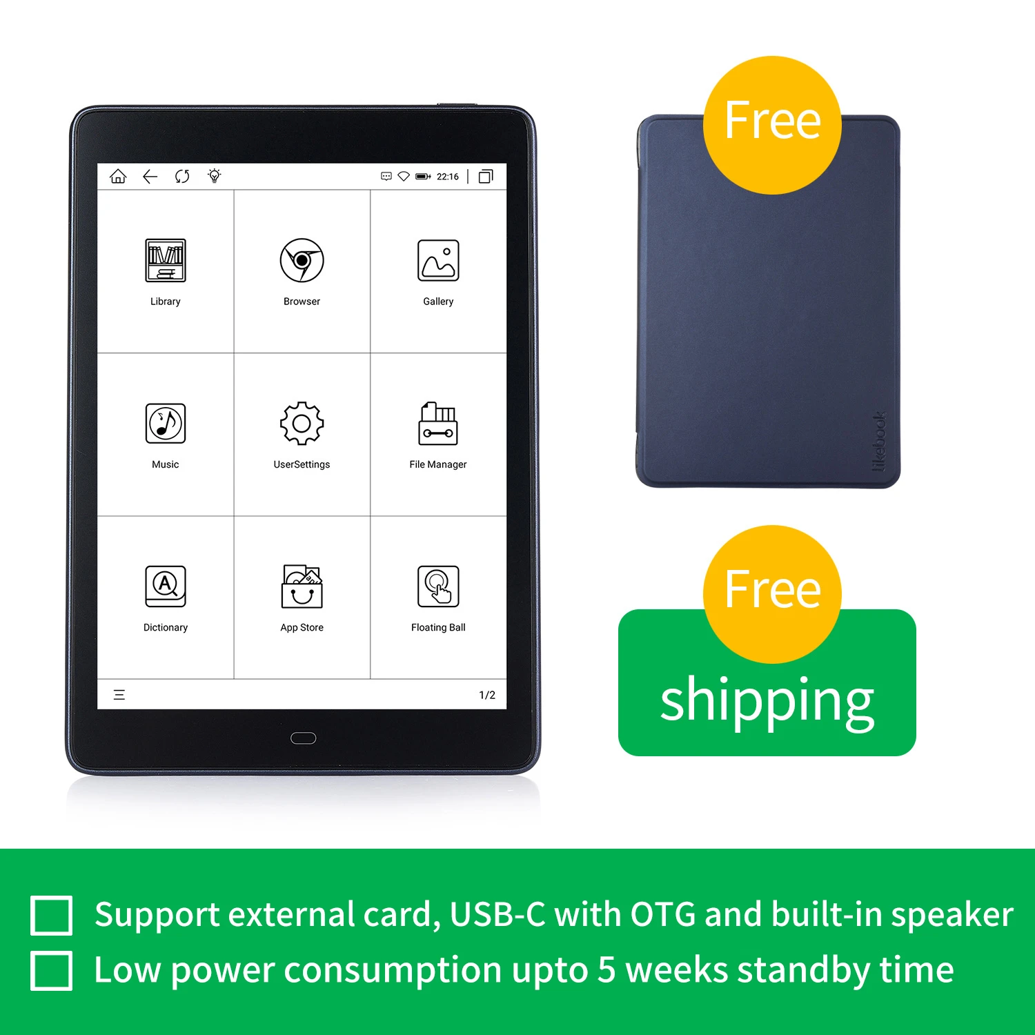 Likebook 電子書籍リーダー 7 8インチ Android 2gb 32gb 素晴らしいカード Ebookリーダー Aliexpress