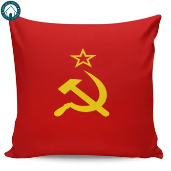 

Flag of USSR Pattern Pillow Covers Cases Cover Cushion Pillowcase Square Print