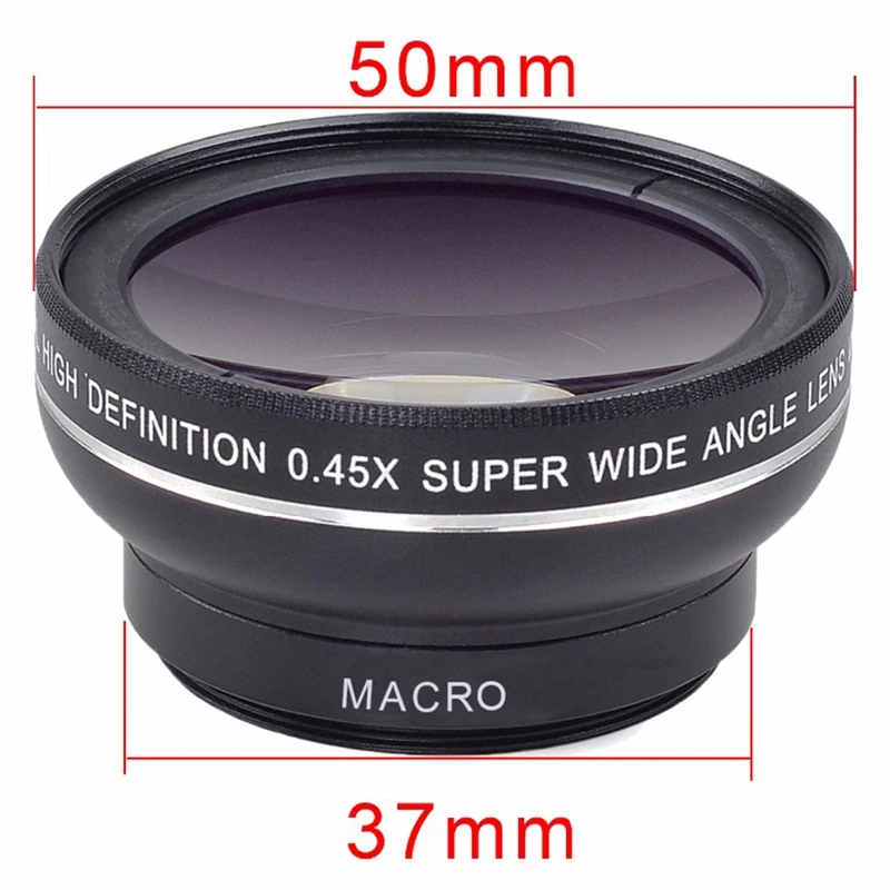 New-APEXEL HD 37MM 0.45X Super Wide Angle Lens with 12.5X Super Macro Lens for IPhone 6 Plus 5S 4S Samsung S6 S5 Note 4 Camera L
