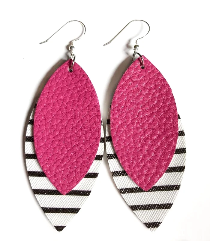 2019 New Feather Glitter Leather Earrings For Women Fashion  Leather Leaf Earrings Vintage Earrings Women